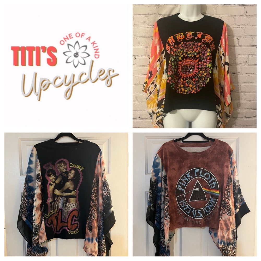 Visit my closet for all my latest Upcycled Tees and Custom requests - Picture 1 of 14